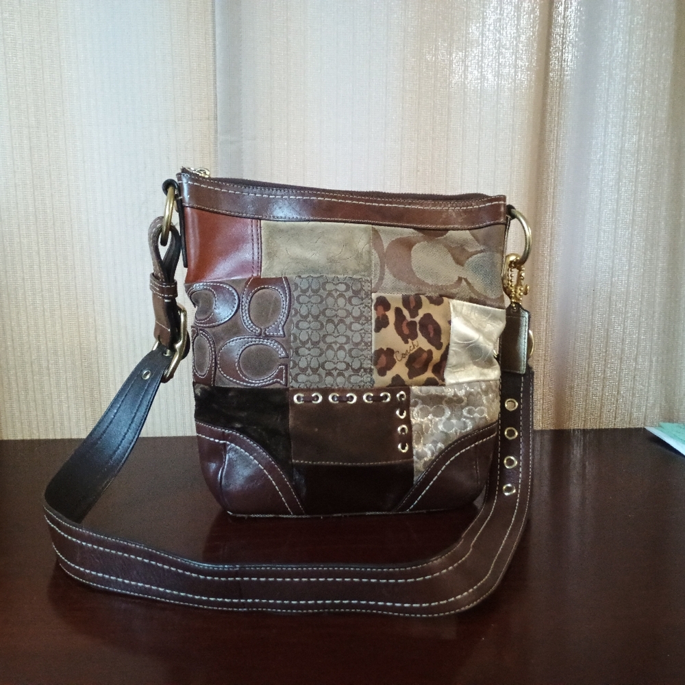 Coach Holiday Patchwork Shoulder Bag - image 3